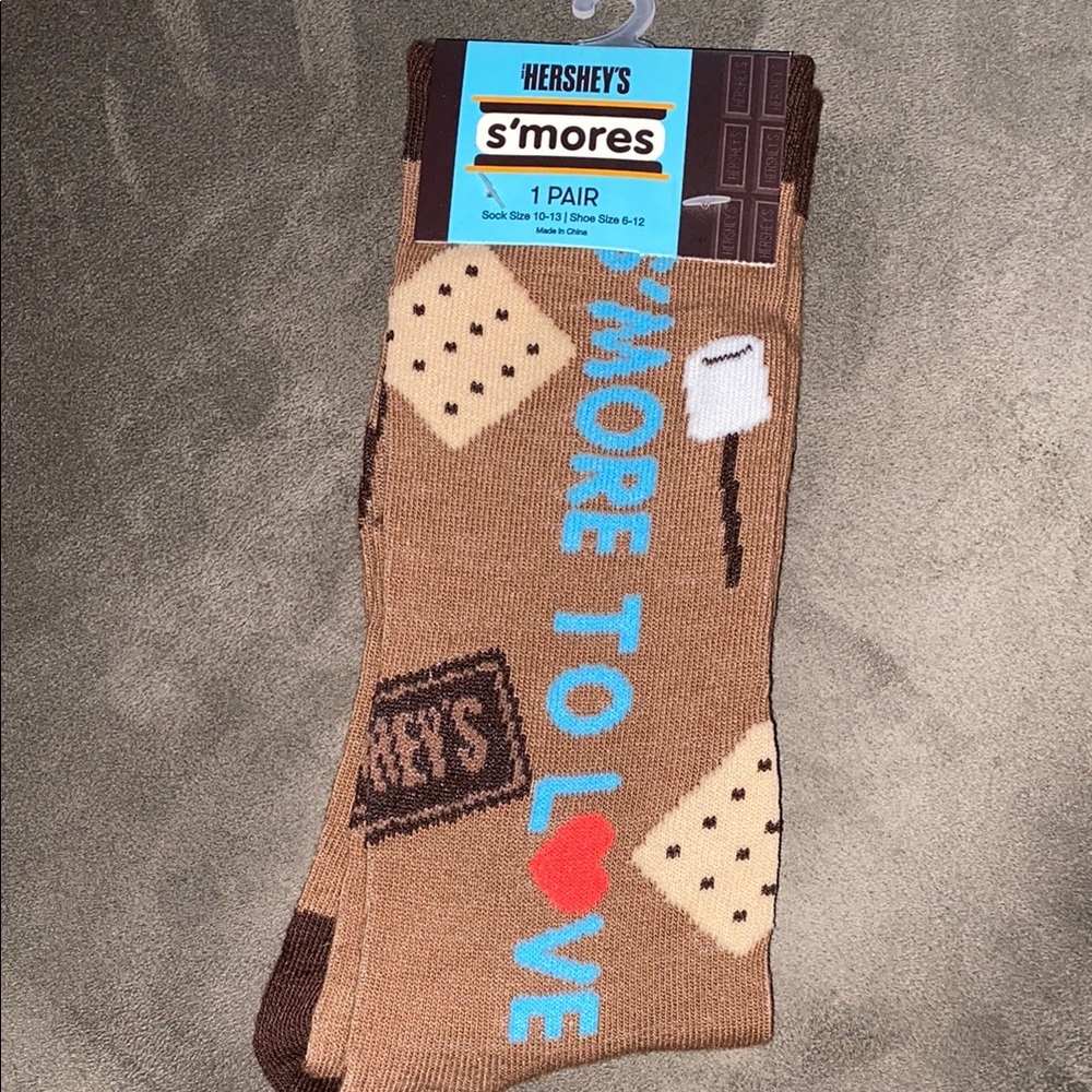 3/$18 bundle Hershey S'mores crew Socks